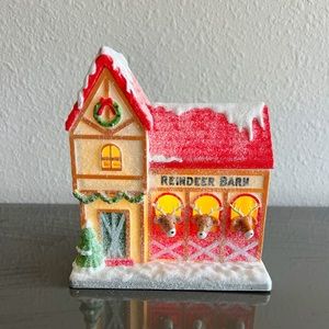 Target Bullseye Christmas Village Reindeer Barn